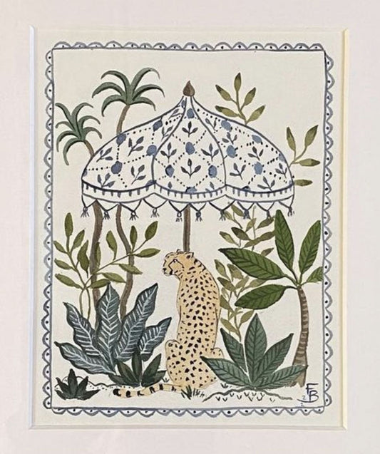 Ilustração em tecido bordado