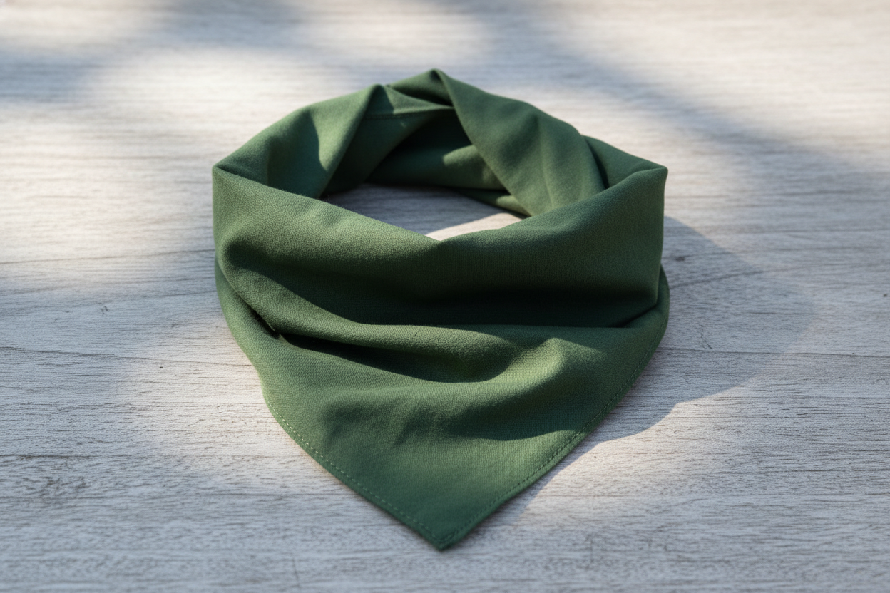 verde musgo bandana lisa
